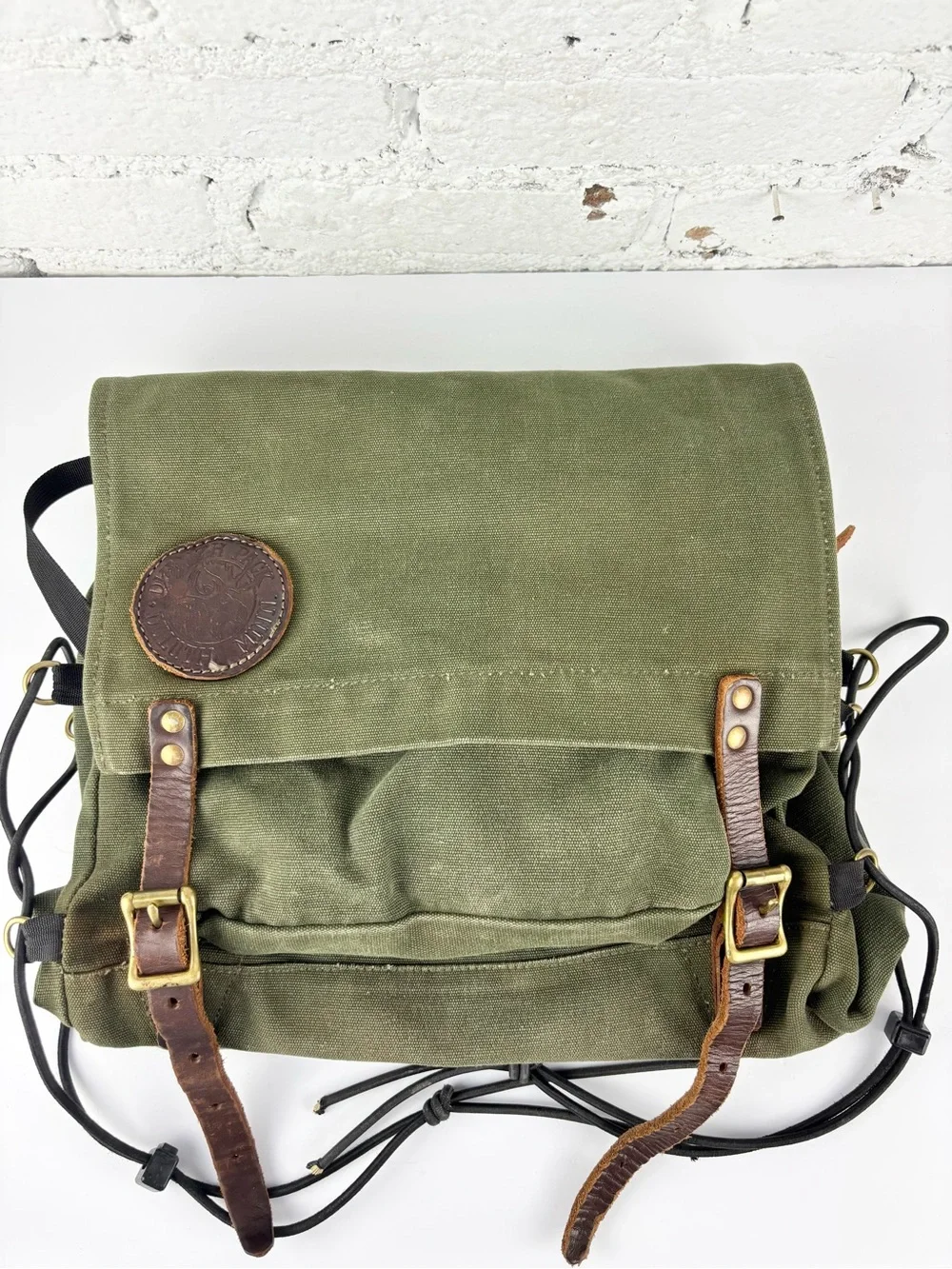 Vintage Duluth Front Portage Pack Olive Canvas Bag